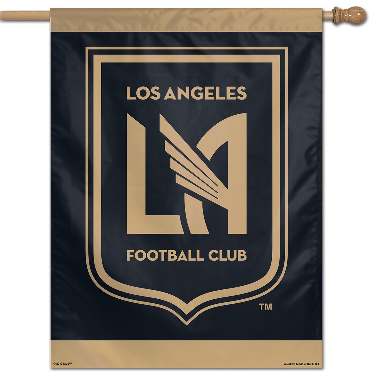 MLS LAFC フラッグ ウィンクラフト (WCR 28x40 1-sided Vertical Banner)