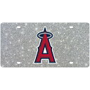 MLB エンゼルス カー用品・カーアクセサリー ウィンクラフト (STO MLB Acrylic Glitter License Plate)