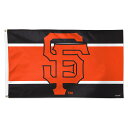 Fly your San Francisco Giants pride high on game day with this Stripe Deluxe flag from WinCraft. It features detailed graphics on a 3' x 5' background so everyone around knows which team you support. This single-sided flag comes with two metal grommets for easy hanging as you get ready to watch your San Francisco Giants.Sublimated graphicsSingle-sided designStrong canvas header with brass grommetsBrand: WinCraftMeasures approx. 3' x 5'Material: 100% PolyesterOfficially licensedMade in the USA
