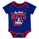 NBA ネッツ ロンパースセット Mitchell & Ness（ミッチェル＆ネス） ベビー ブルー (Newborn OST M&N HWC SS & LS Creeper and Beanie Set) 3