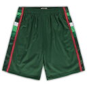 【公式グッズ】NBA バックス カジュアル ショーツ Mitchell & Ness(ミッチェル&ネス) メンズ グリーン (Mens PRF Hardwood Classics B&T Swingman Shorts)(4)