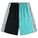 NBA スパーズ カジュアル ショーツ Mitchell & Ness（ミッチェル＆ネス） メンズ ブラック (Mens B&T MNC FA22 HWC Split Swingman Short)