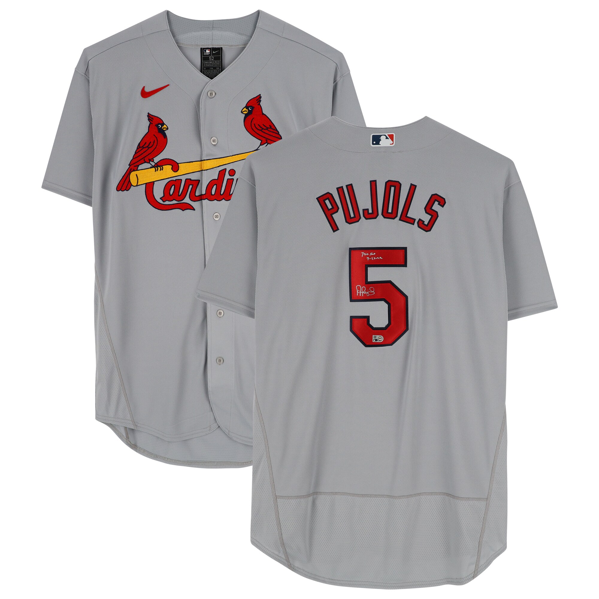 【MLB公式ホログラム付】MLB カージナルス アルバート・プホルス 直筆サイン ユニフォーム Fanatics（ファナティクス） (AUT BB JERSEY 1122022 -1)