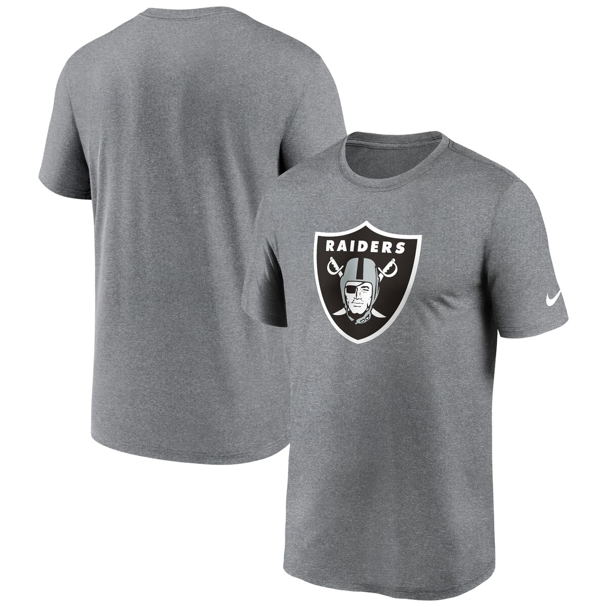 NFL レイダース Tシャツ Nike ナイキ メンズ ヘザーチャコール (23 NFL FANGEAR Men's Nike Legend Logo SST)