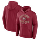 NFL 49ers プルオーバー パーカー Fanatics（ファナティクス） メンズ スカーレット (23 NFL MEN'S FANATICS BRANDED BETWEEN THE PYLONS POH)