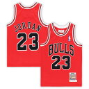 NBA ブルズ マイケル・ジョーダン オーセンティック ユニフォーム Mitchell & Ness(ミッチェル&ネス) トドラー レッド (OST MNC P...