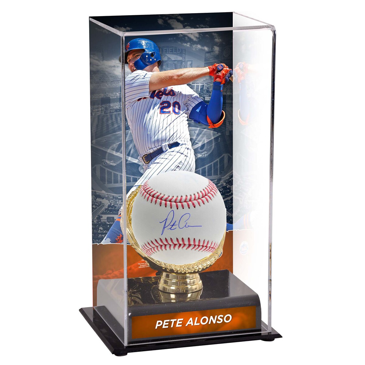 MLB メッツ ピート・アロンソ 直筆サイン ボール Fanatics（ファナティクス） (AUT BASEBALL WITH DISPLAY CASE 482022)