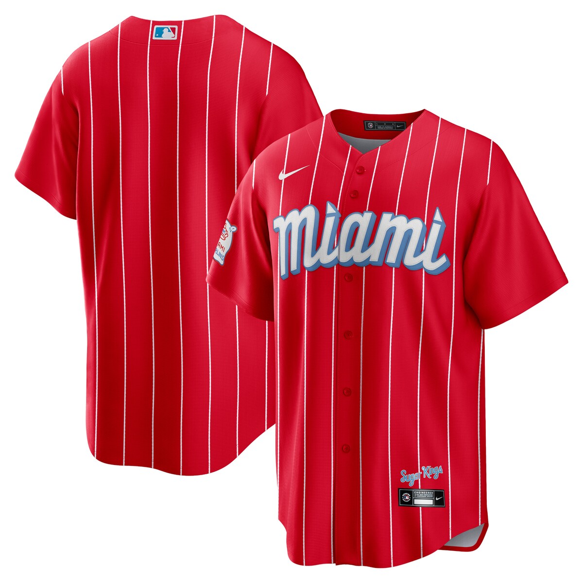 MLB }[Y vJ jtH[ Nike iCL Y bh (Men's Nike City Connect Replica Team Jersey - 2023 Marlins Patch Change)