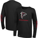 NFL ファルコンズ 長袖 Tシャツ Outerstuff（アウタースタッフ） メンズ ブラック (NFL 23 AGILITY LS DRI-TEK CTN TEE)