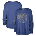 【公式グッズ】NFL ラムズ 長袖 Tシャツ '47 /フォーティーセブン レディース ロイヤル (23 Women's Tom Cat SOA Light Weight LS Tee)