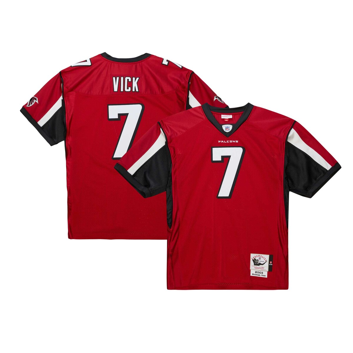 NFL ファルコンズ マイケル・ビック オーセンティック ユニフォーム Mitchell & Ness（ミッチェル＆ネス） メンズ レッド (Men's MNC Authentic Jersey)