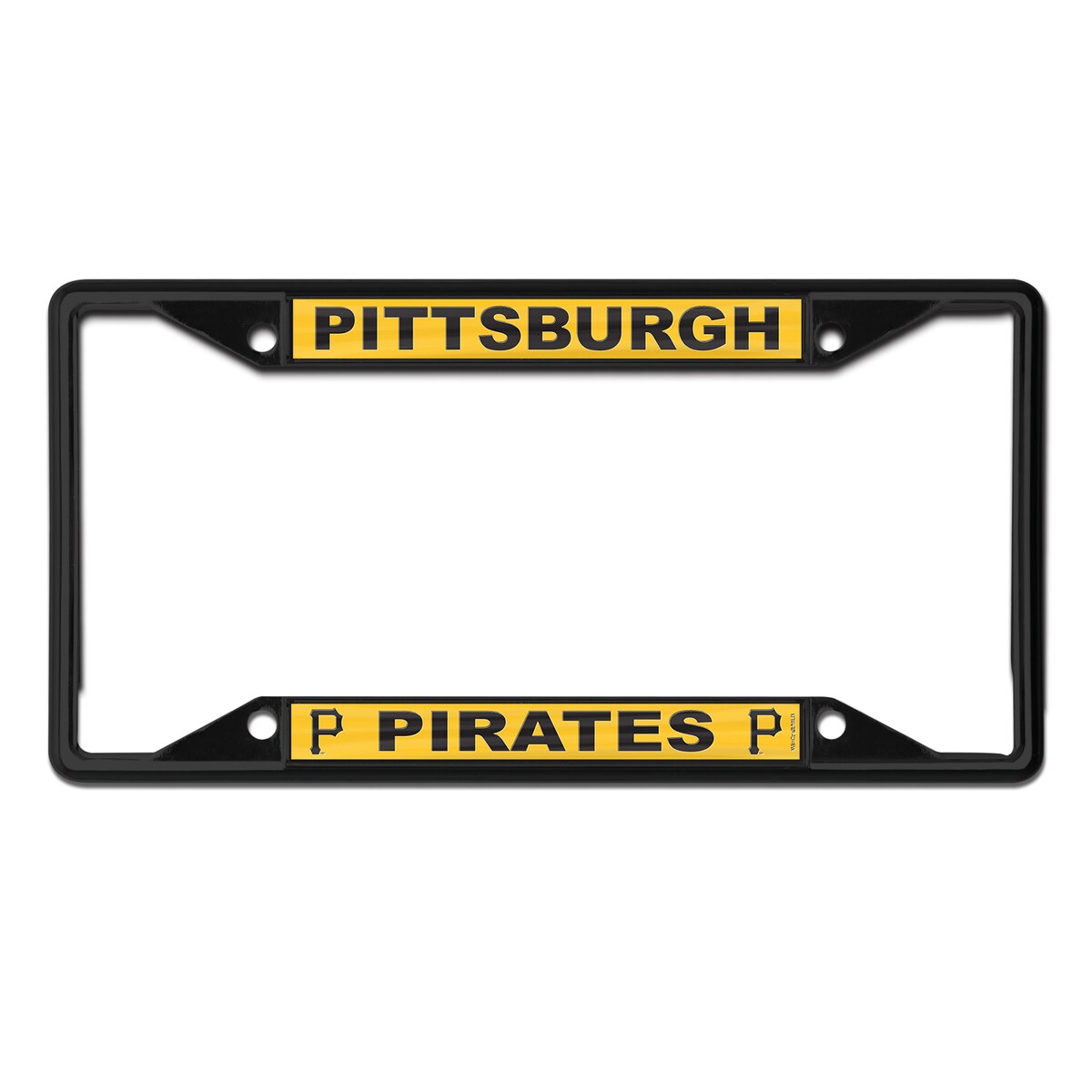 【公式グッズ】MLB パイレーツ カー用品・カーアクセサリー ウィンクラフト (Chrome Colored License Plate Frame)