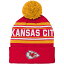 NFL チーフス ニット帽 Outerstuff（アウタースタッフ） トドラー レッド (NFL Child Jacquard Cuffed Pom Knit)