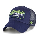 NFL シーホークス アジャスタブルキャップ '47 キッズ ネイビー (NFL Youth Levee Trucker MVP)