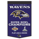 【公式グッズ】NFL レイブンズ ペナント ウィンクラフト (24X38 Wool Banner-Championship)