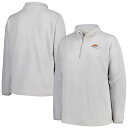 NFL ブロンコス プルオーバー Profile レディース グレイ (23 Women Plus Sherpa 1/4 Zip)