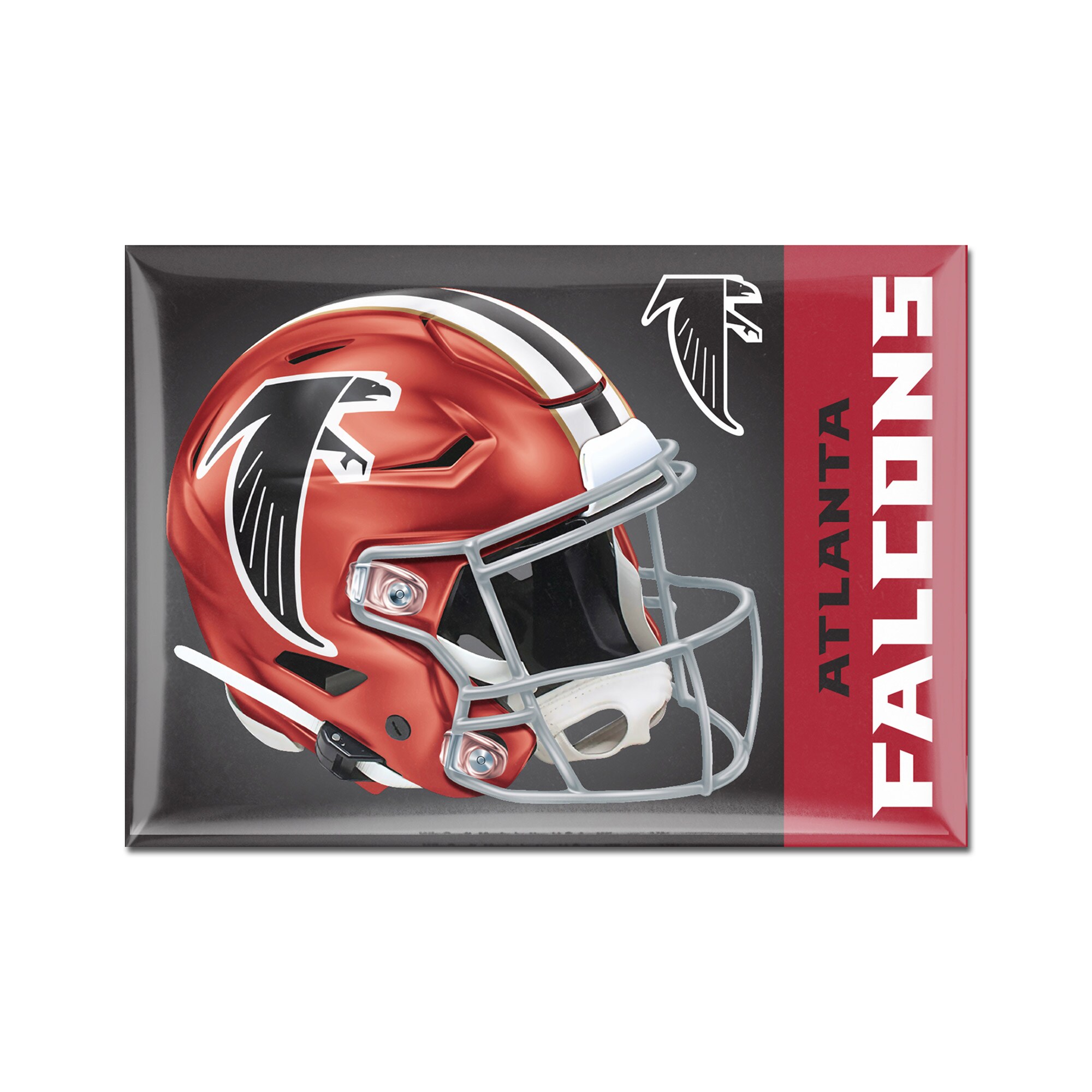 NFL ファルコンズ 冷蔵庫マグネット ウィンクラフト (2.5x3.5 Metal Fridge Magnet- Alternate Helmet)