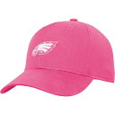 NFL イーグルス アジャスタブルキャップ Outerstuff（アウタースタッフ） ガールズ ピンク (NFL Youth Girls Pink Structured Adjustable)