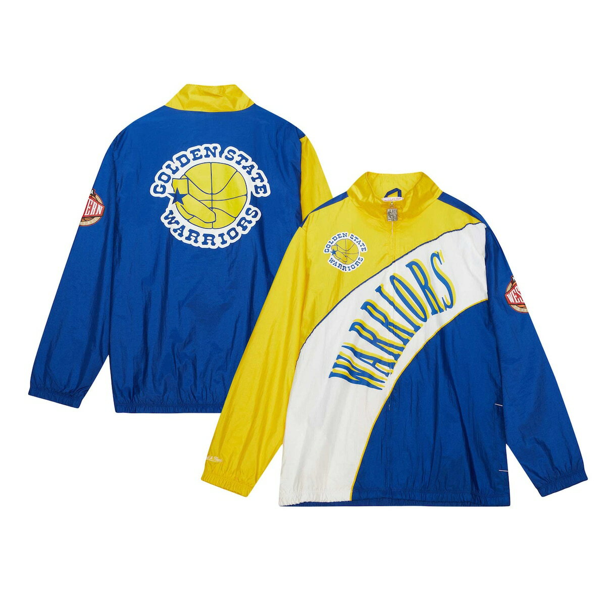 NBA EHA[Y WPbg Mitchell & Nessi~b`FlXj Y zCg (Mens MNC HWC Arched Retro Lined Windbreaker Jacket)