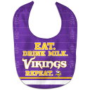 NFL バイキングス スタイ ウィンクラフト (All Pro Baby Bib-Eat Drink Repeat)