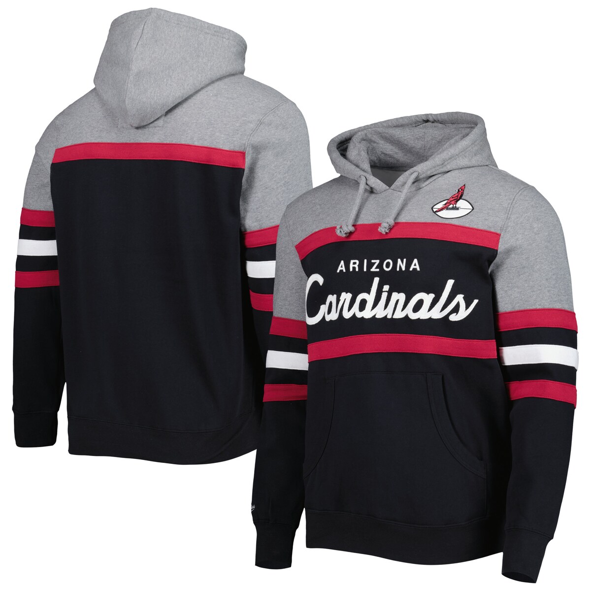 NFL J[fBiX vI[o[ p[J[ Mitchell & Nessi~b`FlXj Y ubN (Mens NFL 22 Head Coach Hoody)