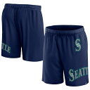 【公式グッズ】MLB マリナーズ カジュアル ショーツ Fanatics/ファナティクス メンズ ネイビー (Men's Fanatics Branded Clincher Mesh Short)
