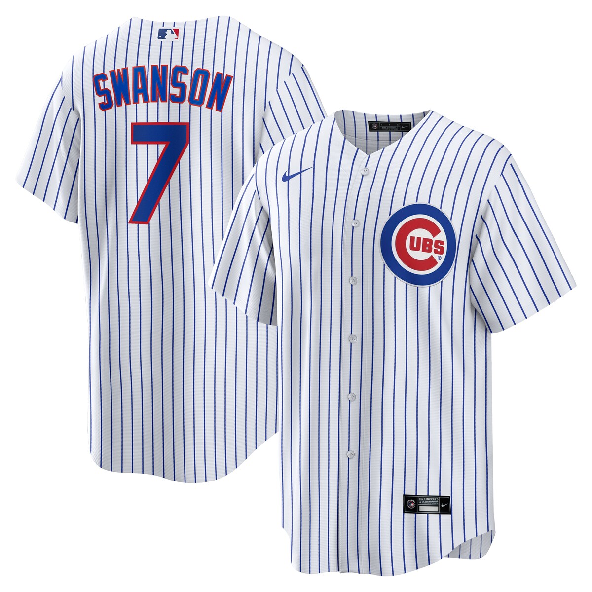 MLB カブス ダンズビー・スワンソン レプリカ ユニフォーム Nike ナイキ メンズ ホワイト (Men's MLB Nike Official Replica Player Jersey)