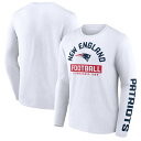 【公式グッズ】NFL ペイトリオッツ 長袖 Tシャツ Fanatics/ファナティクス メンズ ホワイト (23 AI NFL Mens White Cotton LS Component)
