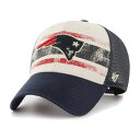 【公式グッズ】NFL ペイトリオッツ アジャスタブル キャップ '47 /フォーティーセブン メンズ クリーム (NFL Breakout MVP Trucker)