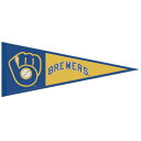 Make your unwavering loyalty to the Milwaukee Brewers loud and clear with this 13" x 32" pennant from WinCraft. It features the team's retro logo and their name spelled out, meaning there will be no doubt who you're rooting for on game day. The durable wool fabric makes this the perfect piece of Milwaukee Brewers dcor to display outside, in your office or anywhere else.Single-sided designOfficially licensedMaterial: 70% Wool/30% PolyesterImportedWipe clean with a damp clothBrand: WinCraftEmbroidered fabric appliqueMeasures approx. 13'' x 32''Designed in the USA