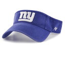 【公式グッズ】NFL ジャイアンツ サンバイザー '47/フォーティーセブン メンズ ロイヤル (NFL Clean Up Visor)
