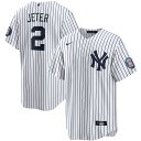 MLB ヤンキース デレク・ジーター レプリカ ユニフォーム Nike ナイキ メンズ ホワイト (Derek Jeter Men's Replica Nike Jersey)