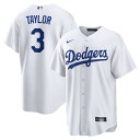 【公式グッズ】MLB ドジャース クリス・テイラー レプリカ ユニフォーム Nike ナイキ メンズ ホワイト (T770 Mens Rep League Sh...