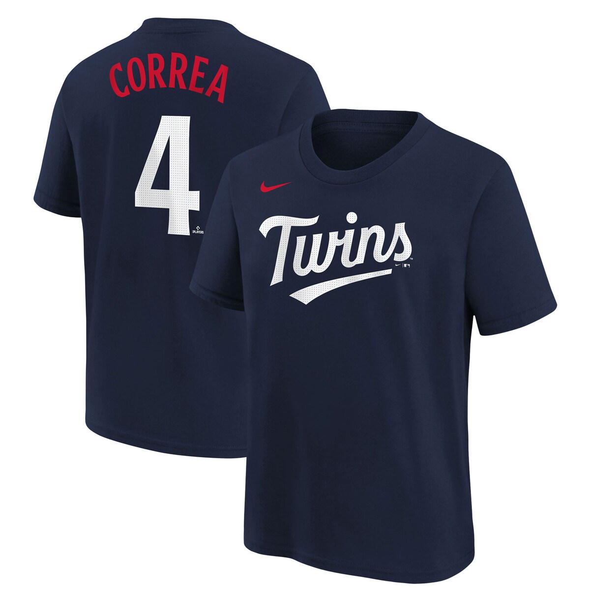 MLB ツインズ カルロス・コレア ネーム&ナンバー Tシャツ Nike ナイキ キッズ ネイビー (Youth Home N&N SST)