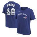 【公式グッズ】MLB ブルージェイズ ジョーダン・ロマノ Tシャツ Nike ナイキ キッズ ロイヤル (Youth Home N&N SST)(4)