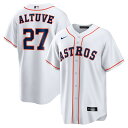 MLB アストロズ ホセ・アルトゥーベ レプリカ ユニフォーム Nike ナイキ メンズ ホワイト (Men's MLB Nike Official Repli...
