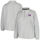 NFL ジャイアンツ プルオーバー Profile レディース グレイ (23 Women Plus Sherpa 1/4 Zip)(4)