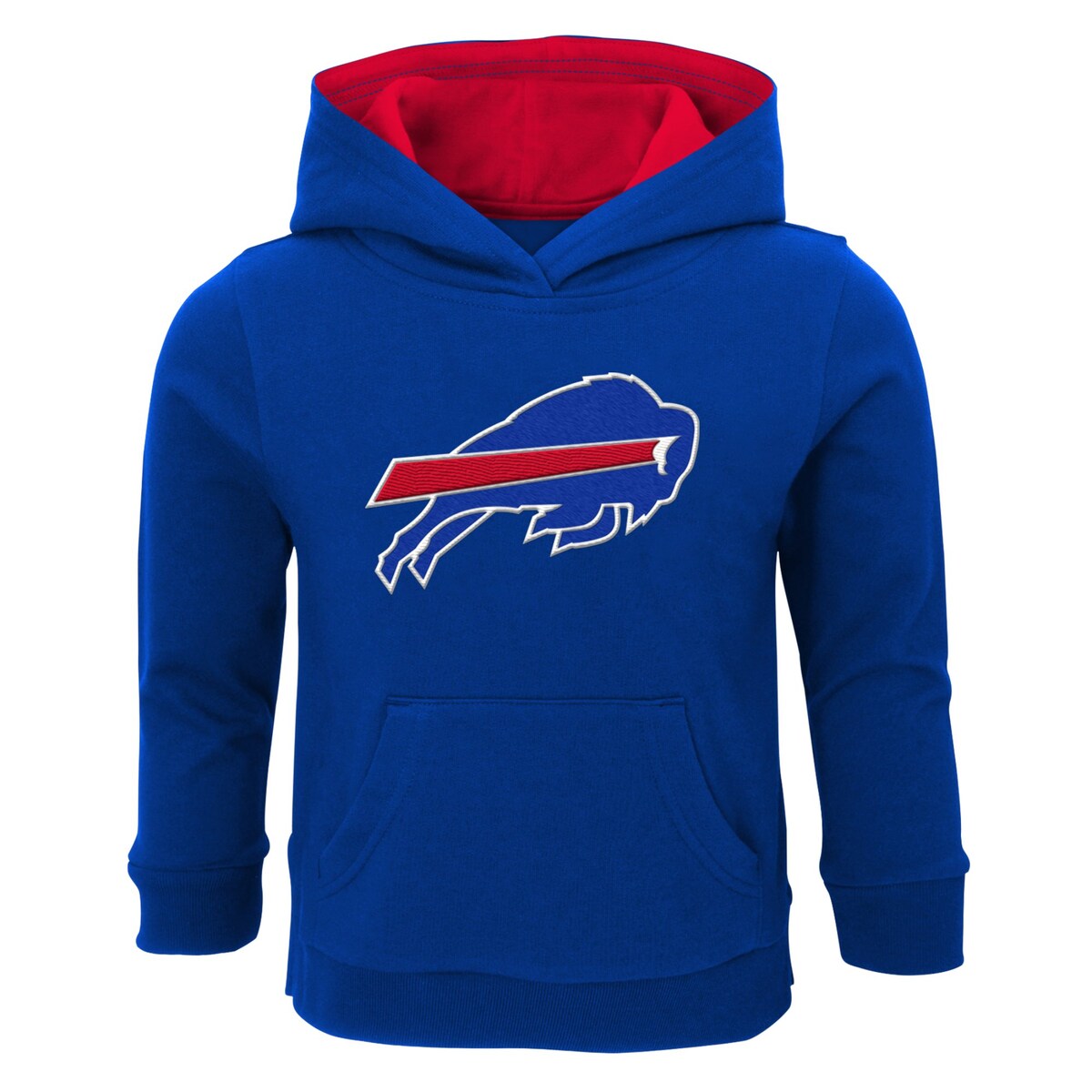 Since your kiddo is a die-hard Buffalo Bills fan, be sure to add this Prime hoodie to their rotation. It features a bold team logo on the front, accented by a team-color hood lining. This midweight pullover is sure to keep your young fan warm and snug while they cheer the Buffalo Bills on to victory.Midweight hoodie suitable for moderate temperaturesOfficially licensedHoodedPulloverEmbroidered fabric appliqueMaterial: 60% Cotton/40% PolyesterFront pouch pocketLong sleeveImportedFleece liningBrand: OuterstuffMachine wash with garment inside out, tumble dry low