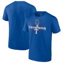 【公式グッズ】MLB レンジャーズ Tシャツ Fanatics(ファナティクス) メンズ ロイヤル (WS Champs Official Logo Short Sleeve)(4)