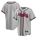 【公式グッズ】MLB ブレーブス レプリカ ユニフォーム Nike ナイキ メンズ グレイ (Men's Nike Replica Team Jersey)