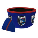 Keep your four-legged companion hydrated on the go with this San Jose Earthquakes Collapsible Travel dog bowl. It features lining on the inside and San Jose Earthquakes graphics printed around the outside. Additionally, an elastic band closes it up for easy storage in a pocket, purse or bag.Measures approx. 8'' in diameterPrinted graphicsBinding trimmed topWipe clean with a damp clothLined interiorOfficially licensedElastic bandMade in the USAWater-repellent designBrand: All Star Dogs