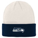 【公式グッズ】NFL シーホークス ニット帽 Outerstuff(アウタースタッフ) キッズ クリーム (NFL Youth Bone Cuff Knit)