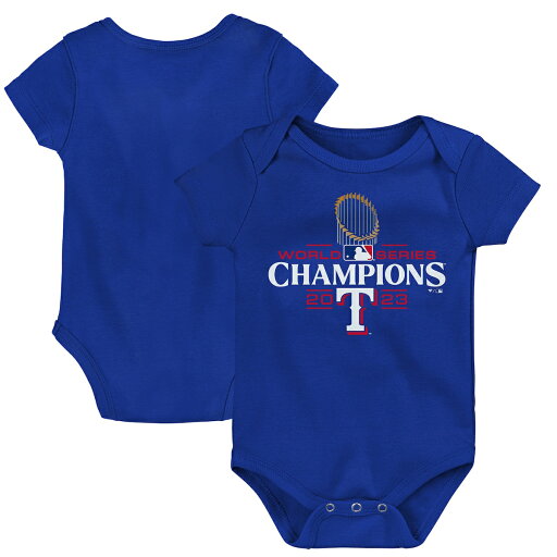 【公式グッズ】MLB レンジャーズ ロンパース Fanatics(ファナティクス) ベビー ロイヤル (23 WS Champs Infant Champs Logo Creeper) 【公式グッズ】MLB レンジャーズ ロンパース Fanatics(ファナティクス) ベビー ロイヤル (23 WS Champs Infant Champs Logo Creeper)