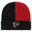 NFL ファルコンズ ニット帽 039 47 メンズ ブラック (NFL Fracture Cuffed Knit)