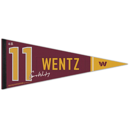 【公式グッズ】NFL コマンダーズ カーソン・ウェンツ ペナント ウィンクラフト (12x30 Premium Pennant - Player NEW) 【公式グッズ】NFL コマンダーズ カーソン・ウェンツ ペナント ウィンクラフト (12x30 Premium Pennant - Player NEW)