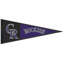 Put your die-hard Colorado Rockies fandom on full display with this WinCraft 13" x 32" pennant. It features embroidered graphics of the team's logo and their name spelled out, meaning there will be no doubt about who you are rooting for on game day. Whether displayed outside, in your office or anywhere else, the durable wool fabric ensures this piece of Colorado Rockies dcor will always emphasize your team spirit.Officially licensedSingle-sided designWipe clean with a damp clothMaterial: 70% Wool/30% PolyesterImportedEmbroidered Fabric AppliqueBrand: WinCraftMeasures approx. 13'' x 32''