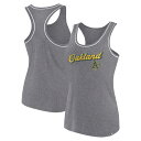 【公式グッズ】MLB アスレチックス タンクトップ Fanatics(ファナティクス) レディース ヘザーグレイ (Women's Fanatics Brand...