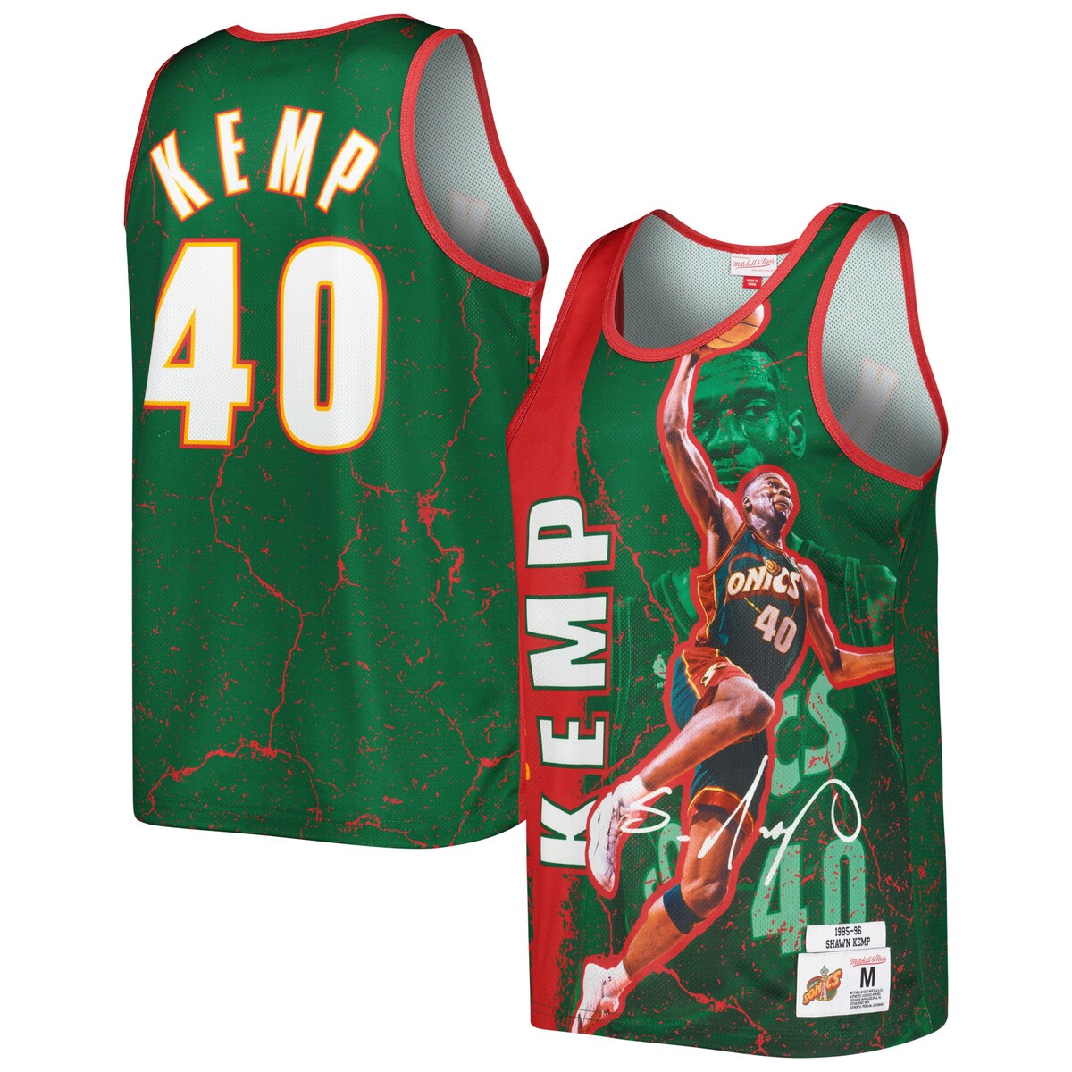 NBA X[p[\jbNX V[EPv ^Ngbv Mitchell & Nessi~b`FlXj Y O[ (NBA MNC PLAYER BURST MESH TANK)