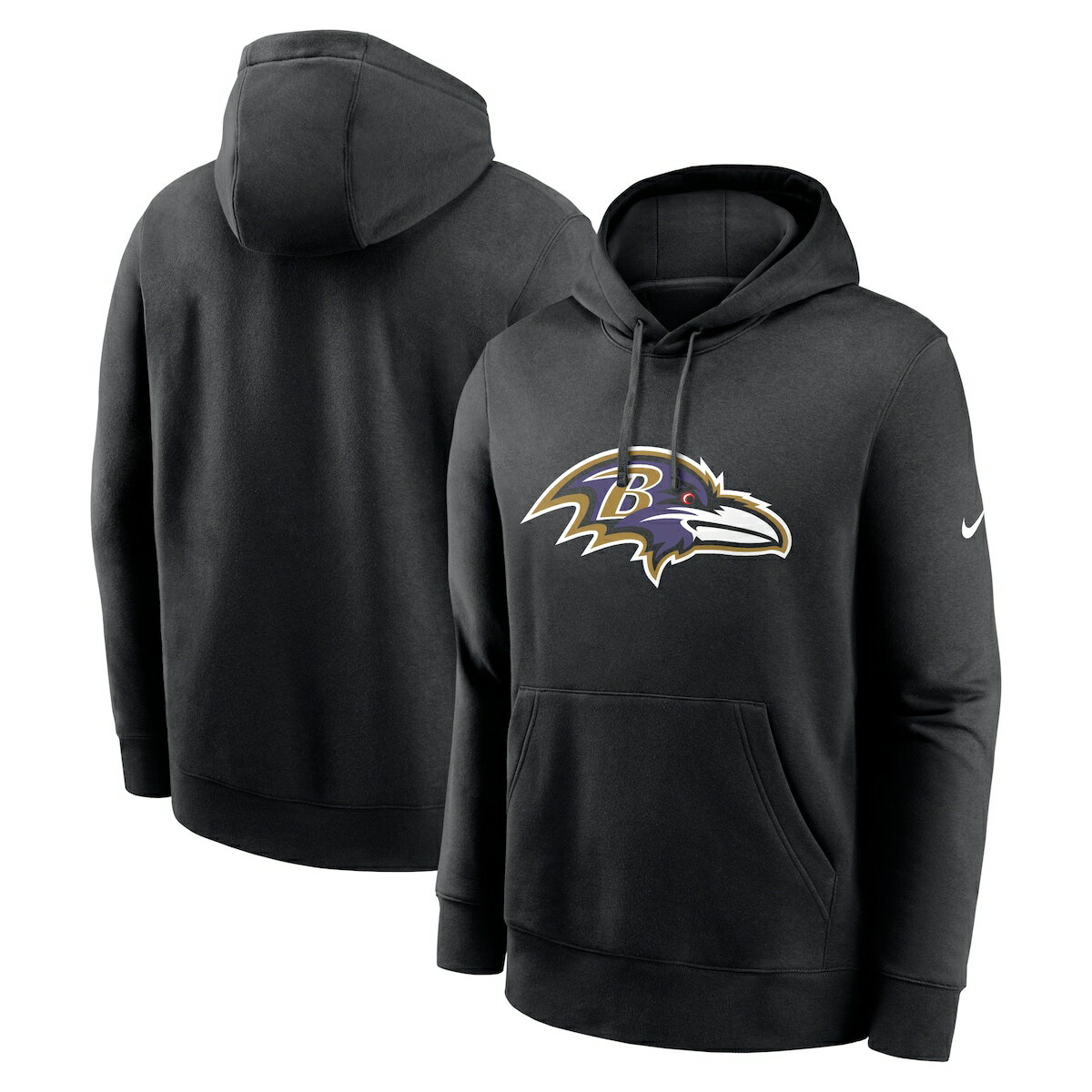 【公式グッズ】NFL レイブンズ プルオーバー パーカー Nike ナイキ メンズ ブラック (24 Mens FAN GEAR Nike Club Logo POH)
