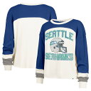 【公式グッズ】NFL シーホークス ラグラン シャツ (長袖) '47 /フォーティーセブン レディース クリーム (NFL Women's Double Header Curve Toni LST)